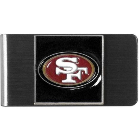 NFL San Francisco 49ers Steel Money Clip: Show off your team pride while keeping your cash secure!