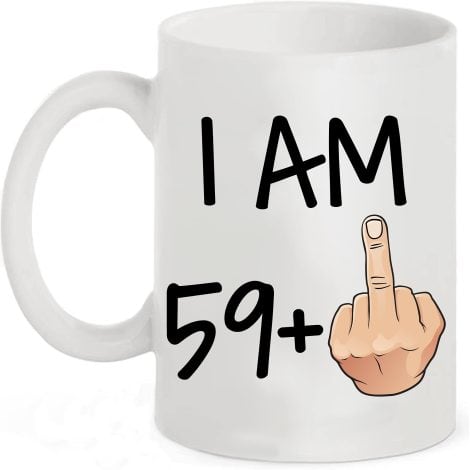 Hilarious 60th birthday present – 11 oz coffee mug for both men and women turning 60 years old.