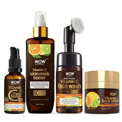 Introducing the WOW Skin Science Complete Vitamin C Facial Kit | 430mL, exclusively for Indian consumers.