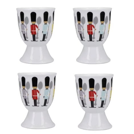 KitchenCraft KCEGGSOL4PC Porcelain Egg Cup Set – Perfect for your Indian kitchen and breakfast table!