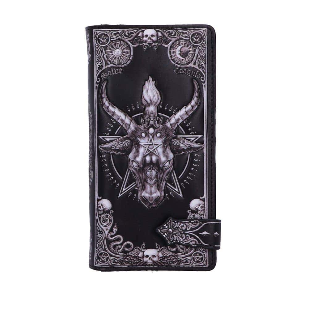 Nemesis Now Baphomet Embossed Purse, Black, 18.5cm