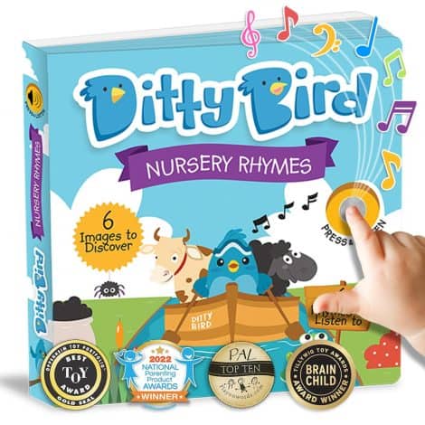 Ditty Bird Musical Books: Enjoyable nursery rhyme and farm-themed interactive books for Indian toddlers aged 1-3. High-quality sound!