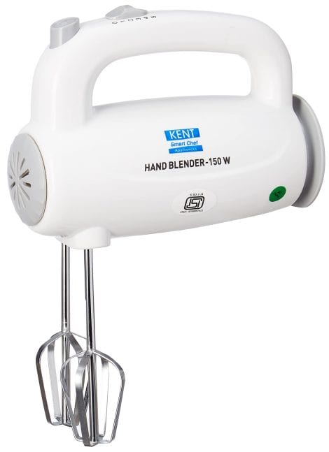 KENT Hand Blender (White), with Powerful Motor and Safety Features, Ideal for Indian Cooking.