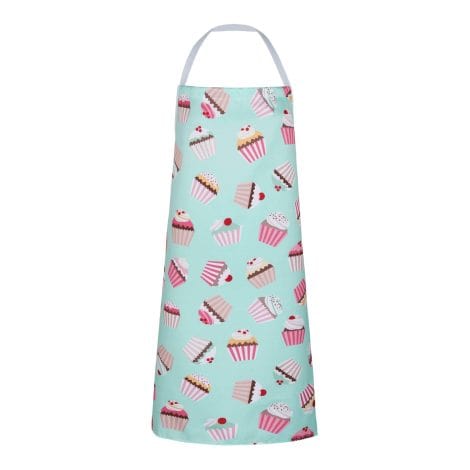 Cute RosieLily Cupcake Apron in Blue, perfect gift for Indian girls who love baking and gardening.