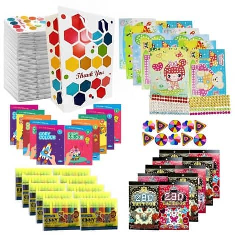 Rainbow Combo Packs with Goody Bag – Perfectly Fun Birthday Return Gifts for Kids of All Ages.