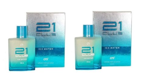 CFS 21 Club Ice Water Long-lasting Perfume Pack of 2, 100ml Each – For both Men and Women.