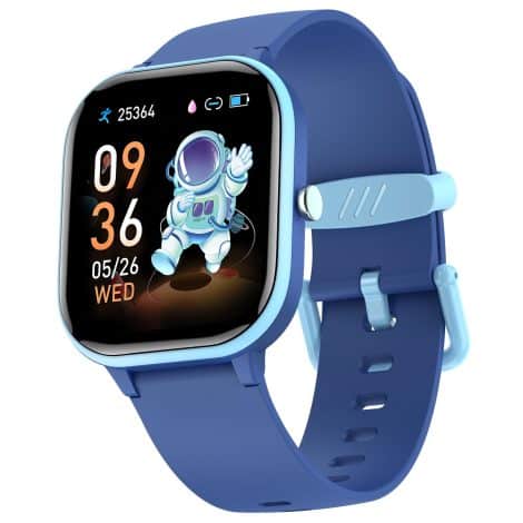 ZURURU Kids Smart Watch – Perfect Gift for Indian Kids Aged 6-14, Track Sleep, Steps & time with Style!