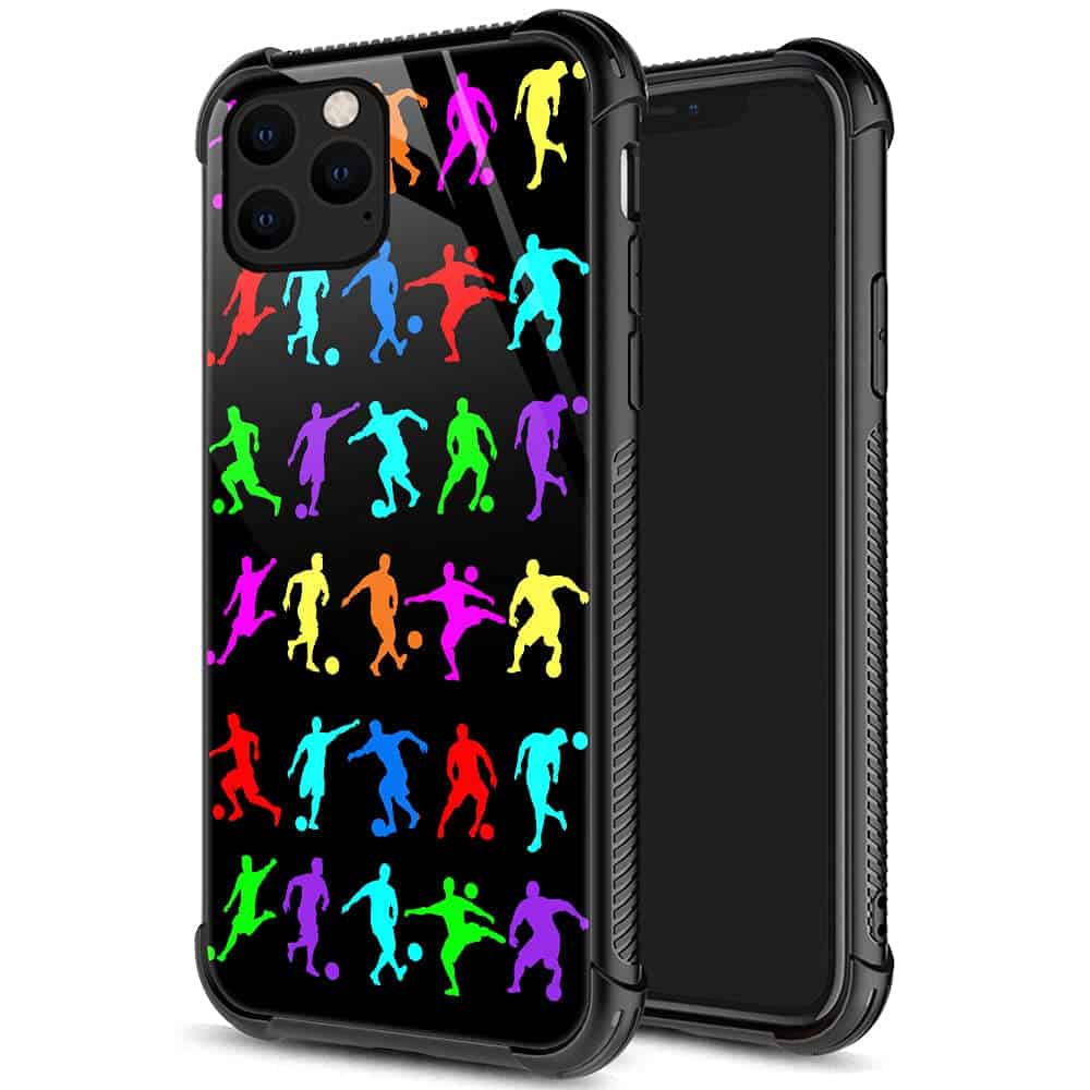 DJSOK Case Compatible with iPhone 12 Mini, Interesting Football Player Moves Case for iPhone 12 Minis for Man Boys Girls Gift Shockproof Rugged Cover Case for iPhone 12 Mini