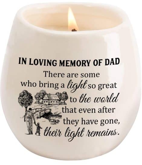 In loving memory of your father, honor him with our Dad Memorial Candle – Lavender TNC1.