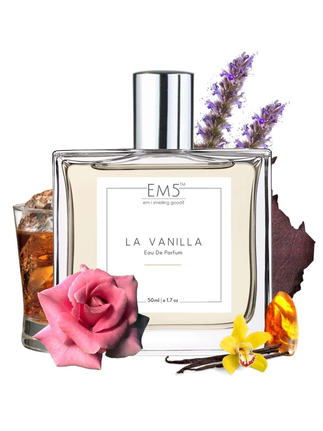 EM5™ La-Vanilla Perfume for Women | Eau de Parfum (EDP) Strong and Long Lasting Fragrance | Vanilla Warm Spicy Fragrance | Luxury Gift for Women | 50 ml