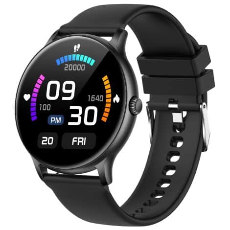 Fire-Boltt Phoenix Smart Watch allows Bluetooth calls, offers multiple sports modes, high-resolution display, health monitoring, and water resistance.