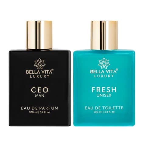 Bella Vita Luxury CEO fragrance combo: Elegant scents for men & women, long-lasting, 100 ml each.