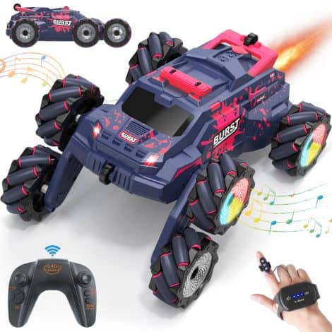 Baopilong RC Cars – Hand Controlled Stunt Car with Double Remote Control, Perfect Xmas Gift for Indian boys aged 6-12.