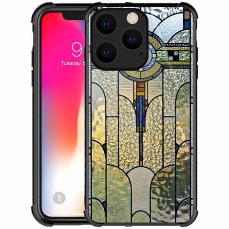 CARLOCA iPhone 14 Pro Case, Protective Cover with Stunning Art Deco Window Design for Indian iPhone users.