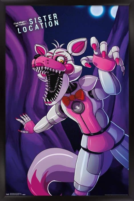 Trends International Wall Poster FNAF Sister Location Funtime Foxy, 22.375 x 34: Vibrant FNAF Sister Location Funtime Foxy Poster for Indian fans, sized 22.375 x 34.