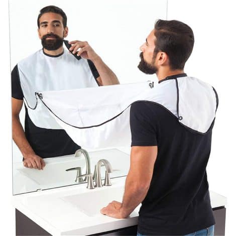 Shaving Bib for Men’s Beard Grooming – Ideal Gift for Husband on Father’s Day or Birthday.