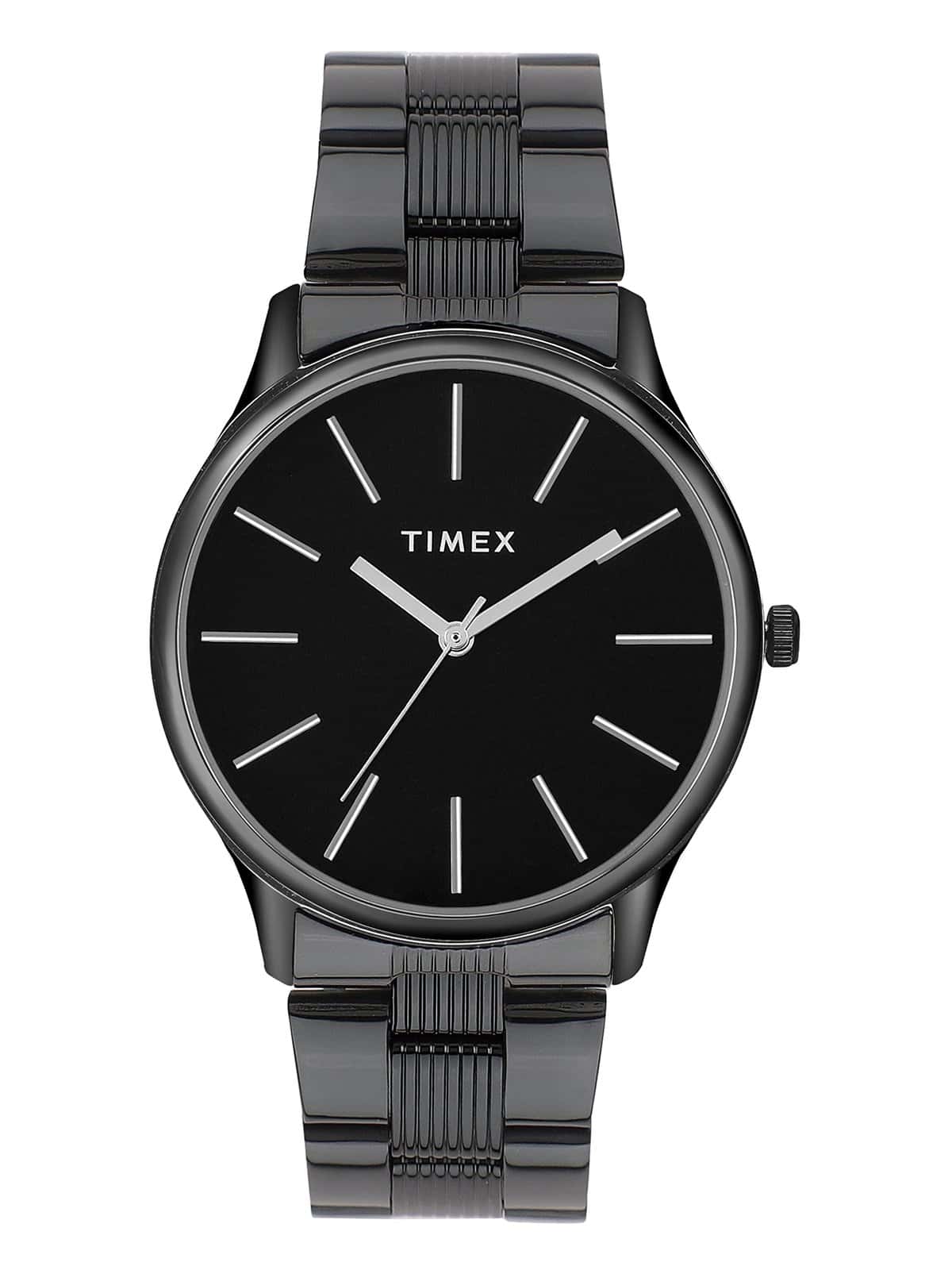 TIMEX 3 Hands Men Analog Black Dial Coloured Quartz Watch, Round Dial with 40 mm Case Width - TWTG73SMU05