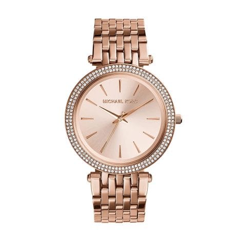 Michael Kors Women’s Watch with Rose Dial, displaying analog time, Model MK3192.