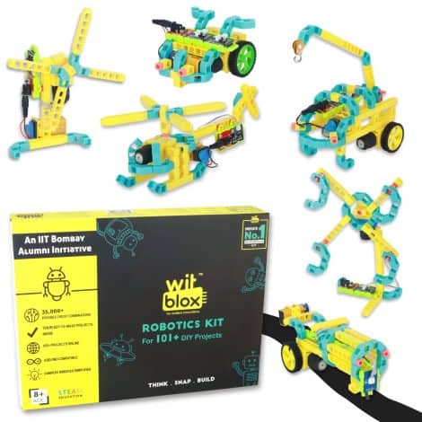 WitBlox is an educational DIY kit with 134 parts that helps children create and learn robotics.