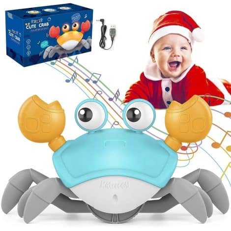 Kidology Crawling Crab Baby Toy: Engaging and Educational, with Lights, Music, and Rechargeable Battery. Perfect for Indian Kids!