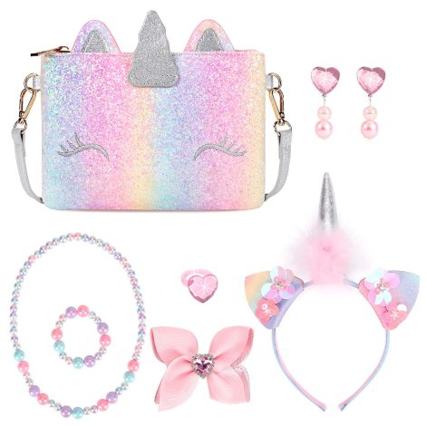 mibasies Unicorn Purse – A perfect gift set of jewelry and dress-up for little Indian girls.