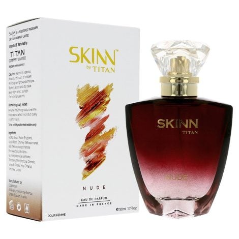 Titan Skinn Women’s Eau De Parfum, Nude, 50ml – A delicate fragrance for Indian women by Titan.