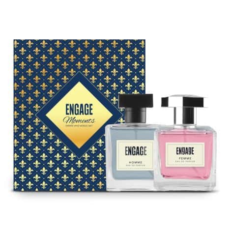 Engage Moments is an opulent fragrance gift for men & women, ideal for Christmas & weddings. Aromatic and soothing, these 200ml bottles offer freshness and floral notes.