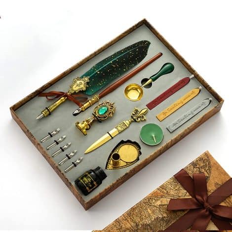 HASTHIP® Quill Pen and Ink Set is a premium Calligraphy Feather Pen with all essential accessories.