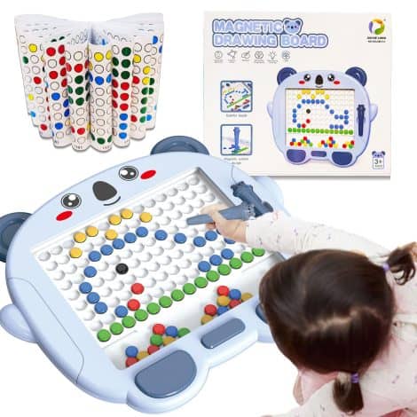 Magnetic Drawing Board for Kids, Koala Dot Art Set, Ideal Birthday Gift for Indian children aged 3-8.