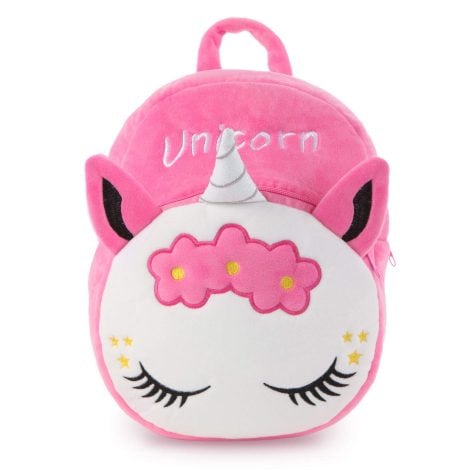 Rose Unicorn Kids Backpack for Indian toddlers, perfect gift for girls aged 1-5 in preschool or kindergarten.