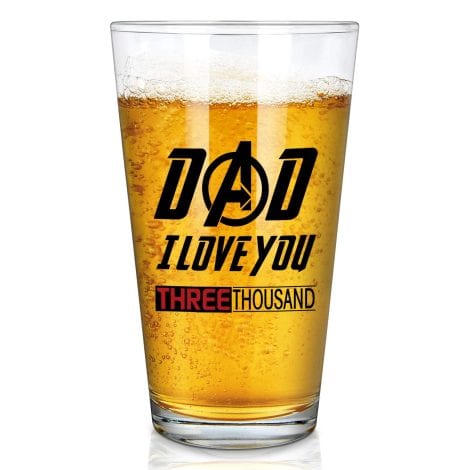 Celebrate Father’s Day or his birthday with the Dad I Love You 3000 Beer Glass, a perfect gift for dads in India!