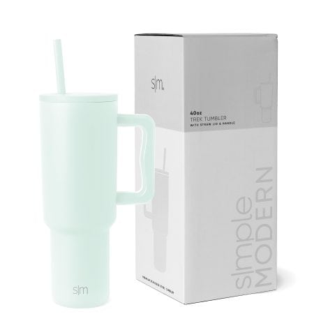 Travel in style with the 40oz Retro Mint Tumbler, perfect for men, women, moms, and dads.