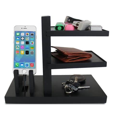 TIED RIBBONS Multipurpose Desk Organizer and Mobile Stand – Ideal Birthday and Fathers Day Gift for Dad.