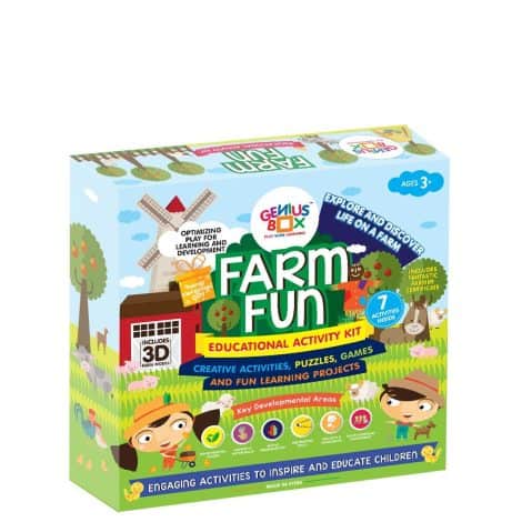 Genius Box Farm Fun DIY Kit: Enhance learning, creativity, and STEM skills for kids aged 3+.