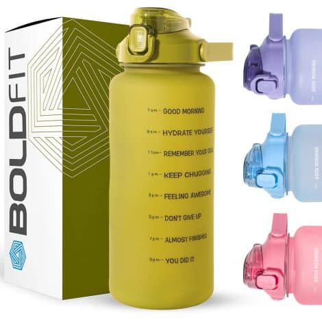 Boldfit Gym Gallon Bottle, a 2 Litre Water Bottle for Gym Workout, Motivational Sipper Bottle for Indian adults.