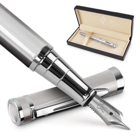 Luxury pen set for smooth and elegant writing, perfect for both men and women. Includes 6 ink cartridges.