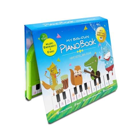 EOOLEOW Kids Toys Piano Book – Musical keyboard with 20 keys, an educational and fun gift for Indian children aged 3-6.