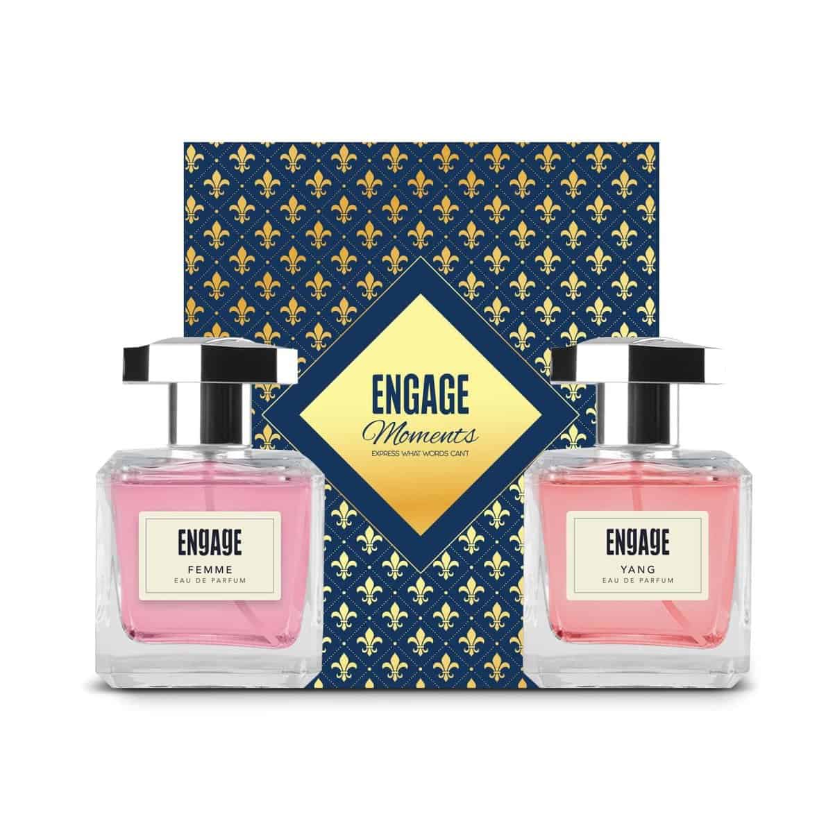 Engage Moments Luxury Perfume Gift for Women, Long Lasting, Christmas & Wedding Gift, Fruity & Floral, Pack of 2, 200ml