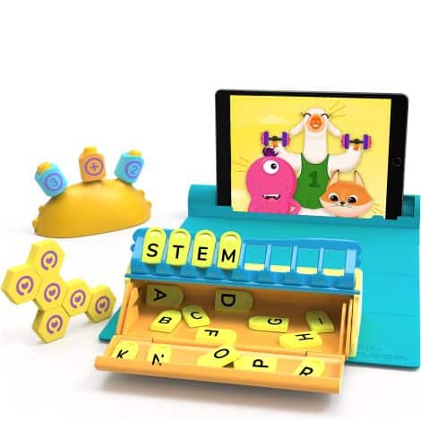 Playshifu’s Shifu Plugo Stem Pack is a 3-in-1 toy that combines math, words, and puzzles for children aged 4-10. It can be used with Ipads, iPhones, Samsung Tabs, and Kindle Fires. Ideal gift for boys and girls.