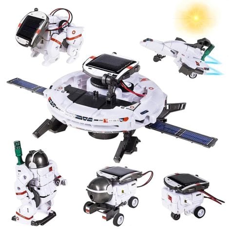 STEM Robot Kit with Solar Power to Build and Explore Science for Indian Kids, Ages 8-12. Perfect Gift!