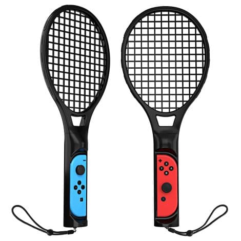 Tennis Rackets for Nintendo Switch, Awesome Gift for Indian Men, Cute Accessories for Tennis Mario Party. Ideal for Family Fun.