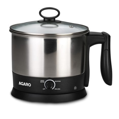 AGARO Esteem Multi Kettle 1.2 Litre, 600W with 3 Heating Modes & Rapid Boil Technology (Silver): AGARO Esteem Multipurpose Kettle 1.2L, 600W with 3 Temperature Modes & Fast Boiling Technology (Silver)