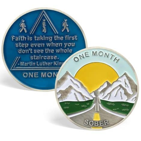 Get a 30-day Sobriety Chip or Coin as a gift to celebrate your journey of recovery from addiction.