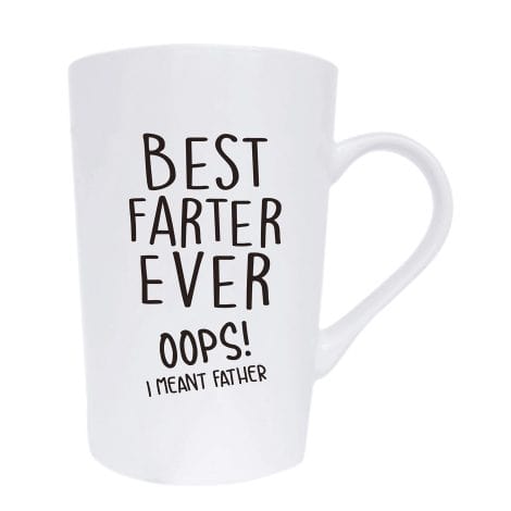 MAUAG Hilarious Christmas Present for Indian Dads: Best Farter Ever Oops I Meant Father Coffee Mug, 12 Oz.