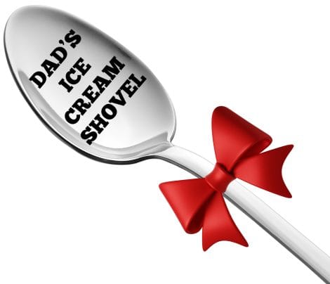 Italian-made Engraved Dad’s Ice Cream Shovel, the Perfect Dad Christmas Gift. Find it at Gifts for Dad.