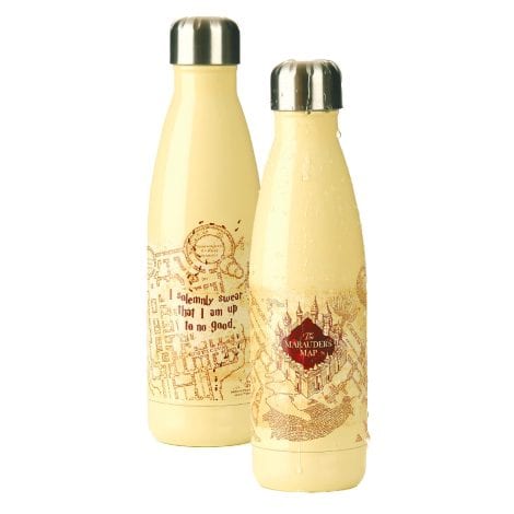 Official Harry Potter Marauder’s Map metal water bottle by Paladone, now available in India.