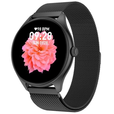 Fire-Boltt Ace Luxury Phoenix AMOLED Stainless Steel Smart Watch 1.43″, 700 NITS Brightness, Stainless Steel Rotating Crown, Multipe Sports Modes & 360 Health (Black) can be paraphrased for an Indian consumer as: Fire-Boltt Ace Luxury Phoenix Stainless Steel Smart Watch with vibrant display, multiple sports modes, and health tracking.