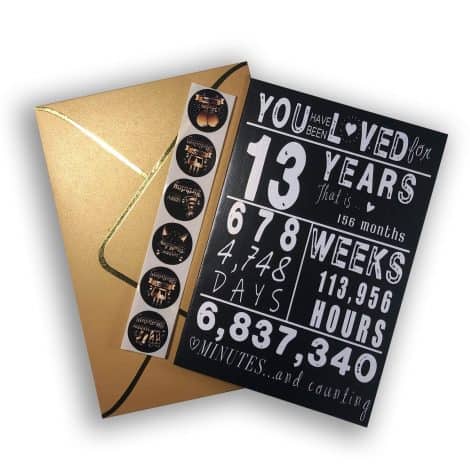 Celebrate 13th Birthday with a Cheers Card for Teen Girls & Boys, perfect for gifting!