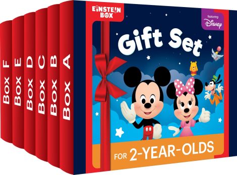 Einstein Box with Disney, an ideal toy/gift for 2-year-old boys and girls. Perfect for kids aged 2 years.