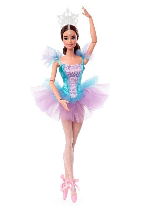 Barbie Ballet Wishes Doll: Brunette, 12 inches, can be posed, wears ballerina costume, tutu, pointe shoes & tiara. Ideal for 6+ year olds.